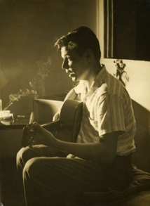 Tom Jobim during 1960 interview, at home in Ipanema, photo by Indalécio Wanderley