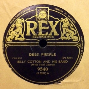 1939 Deep Purple-Billy Cotton and His Band-Rex (UK) 9540